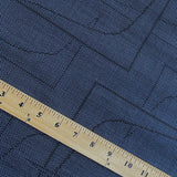 STIFF AND PAPERY Midnight Blue/Black Ikat, Crisp, from Japan By the Yard #750
