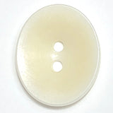 White Oval 11/16" 2-Hole Button, Corozo / Tagua / Vegetable Ivory #SK-562
