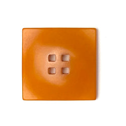 Dark Orange Square 9/16" Corozo Button, Five Squares Tagua Nut "Vegetable Ivory", 14mm   #SK-516