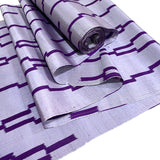 DEEPER SALE Climbing Zigzags Rustic Purple Shine Ikat, Vintage Kimono Silk from Japan By the Yard  #755