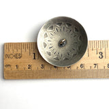 Taos Sunrays 1.5" Silver Shank-Back Southwest Concho Style Button #SW-267