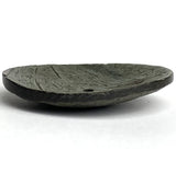 Gray Green Extra Large Scooped Coconut Button, "Rustica"  2-1/4"