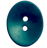 Re-Stocked, Turquoise Oval 11/16" 2-Hole Button, Corozo / Tagua / Vegetable Ivory #SK-561