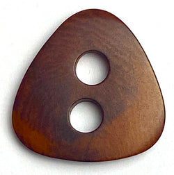 Brown Rounded Big-Eye Triangle Button Natural Corozo/Tagua 7/8"  # SK-432