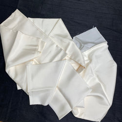 Solid Off-White Vintage Japanese Kimono Lining Silk?? Exceptional Quality, Pieces, Mystery Amount. All of It.  #281