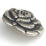 Nambe' Rose Antique Silver 11/16" Shank Back Metal Button 1mm  #FJ-36