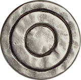 Mystic Rings Antique Silver 3/4" Shank Back Metal Button 19mm  #FJ-39