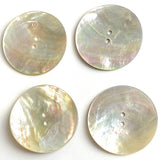 Moonrise Mother of Pearl Shell, Iridescent, X-Large 2-Hole 1-3/4" Button 45mm #D0010
