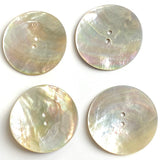 Moonrise Mother of Pearl Shell, Iridescent, Large 2-Hole 1-1/2" Button 38mm #0032