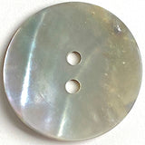 Moonrise Mother of Pearl Shell, 1" Iridescent 2-Hole Button 25mm #0030