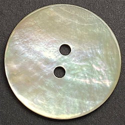 Moonrise Mother of Pearl Shell, 1" Iridescent 2-Hole Button 25mm #0030