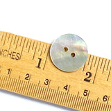 Moonrise Mother of Pearl Shell, 3/4" Iridescent 2-Hole Button 19mm #0028