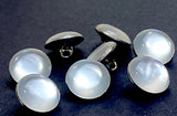 Larger Size, White Faux Pearl Western Shirt Buttons Not Snaps, Shank Back 13mm / 1/2", Pack of 18  #KB-942