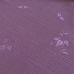 Dusty Purple Textural Stripe Vintage Kimono Silk By the Yard #290