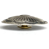 STERLING Silver Sunburst Oval Screw Back Concho, 1-3/8" x 1-1/8",  # SW-350
