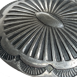 STERLING Silver Sunburst Oval Screw Back Concho, 1-3/8" x 1-1/8",  # SW-350
