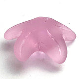 Pink Starfish 3/4" Recycled Tumbled "Sea" Glass Button   #956