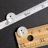 BULK DEAL White to Butterscotch Mix, 1/2" Pearl Shell, Iridescent 2-Hole MOP Buttons 13mm, PACK OF 500 #LP-123