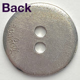 Curved Grooves Pewter 2-hole  "Dora" Button, 7/8" /  22mm USA Made, #FJ-56