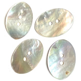 Oval Moonrise Mother of Pearl 13/16" Iridescent Button 20mm,  #KB-917