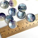 New Size, Mermaid's Indigo 7/8" Shell Buttons, 22mm, Pack of 12   #KB919