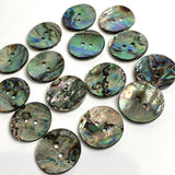 Vivid Green Shades Abalone 1" Two-Hole Button 25mm  #SK-2258 (Copy)