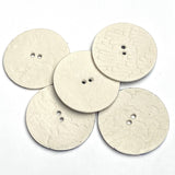 SALE Set of 5, Large Blue/White Hedgerow 1-1/2" Porcelain 2-Hole Buttons