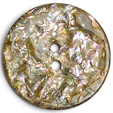 Glitter Texture Abalone 1" Two-Hole Button 25mm  #KB-923