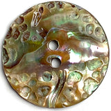 Glitter Texture Abalone 1" Two-Hole Button 25mm  #KB-923