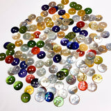 Re-stocked, 144 Mother of Pearl 3/8" 2-Hole Small Shell Buttons, Color Mix, 10mm, Pack of 144 Buttons #LP-56