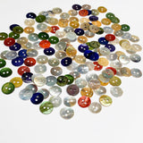 Re-stocked, 144 Mother of Pearl 3/8" 2-Hole Small Shell Buttons, Color Mix, 10mm, Pack of 144 Buttons #LP-56