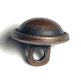 Re-Stocked, Tiny Copper Dome 3/8" Button, Shank Back #SWC-102