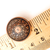 Bali Star Copper/Black Metal Button, Lighter Version 13/16" / 20mm #SWC-147