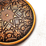 Bali Star Copper/Black Metal Button, Lighter Version 13/16" / 20mm #SWC-147