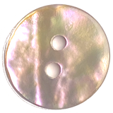 Golden Beige Rainbow Natural Abalone 5/8" 2-Hole Shell Buttons 15mm PACK OF 14 #KB-947