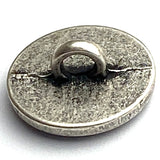 Simple Silver Heart 5/8" Shank Back Metal Button 15mm,  #FJ-66