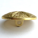 Gold Starflower, 13/16" Button, 20mm, Italy, Shank Back # FJ-68