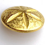 Gold Starflower, 13/16" Button, 20mm, Italy, Shank Back # FJ-68