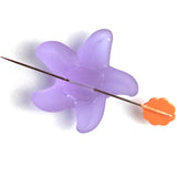 Re-Stocked, Purple Lavender Starfish Recycled Tumbled "Sea Glass" Button 1.25"  #209