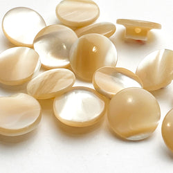 Pale Sun Iridescent Pearl Self-Shank Shell Buttons 7/16" / 12mm   #LP60