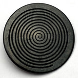 Spiral Black Metal Button 15/16" / 24mm Shank Back, from JHB Italy # FJ-82