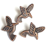 Copper Hummingbird 3/4" Metal Button 20mm Shank Back,  # FJ-86