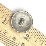 Iron Gate 13/16" Antique Silver Metal 21mm Shank Back Button, # FJ-88