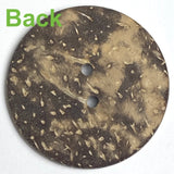 Pink Raspberry Coconut + Resin 1-3/16" Two-Hole Button 30mm   #SK-1026