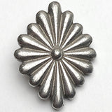 Danforth Pewter Diamond-Shape Concho Button, 1" / 25mm Shank Back # FJ-91