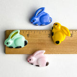 SALE Opaque Colorful Glass Bunny, Choose Your Color 1"   #CB707