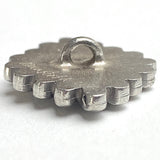 Danforth Pewter Diamond-Shape Concho Button, 1" / 25mm Shank Back # FJ-91