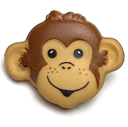 Monkey Face Plastic Button 13/16"  Shank Back, 20mm, Per Button #SK-1693
