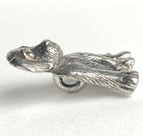 Max The Dog Button, Pewter, 7/8" Danforth USA, 22mm Shank Back # FJ-95