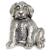 Max The Dog Button, Pewter, 7/8" Danforth USA, 22mm Shank Back # FJ-95